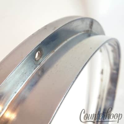 *Yamaha 14" Die-Cast 12-Lug Snare Drum Batter Rim/Hoop Marching Au-Chrome Japan* image 3