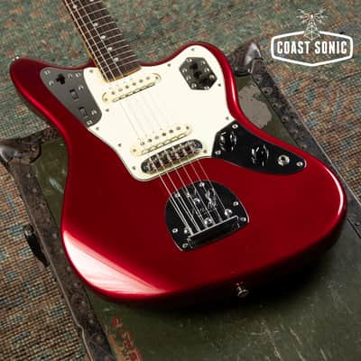 1999 Fender '62 Reissue Jaguar JG66-85MH Old Candy Red w/ Matching Headstock CIJ image 6