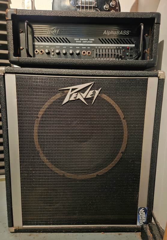 Rare Peavey AlphaBass tube head and Peavey 115 BW cab w Weber speaker image 1
