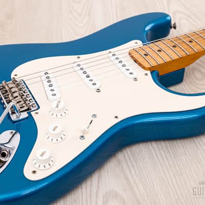 1989 Fender American Vintage '57 Stratocaster, Lake Placid Blue w/ Custom Shop Fat 50s & Tweed Case image 6