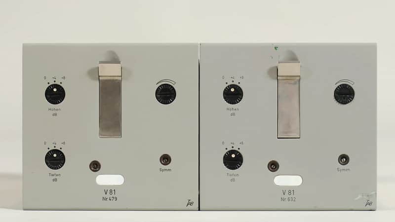 Tab Telefunken V81 10W A-Class studio loudspeaker tube amp pair + cables (serviced) imagen 1