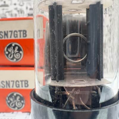 GE 6SN7GTB NOS Matched Pair Side O-Getter 1950s Tested image 6