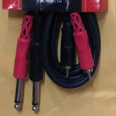 Hosa CPR202 Dual 1/4" TS to Dual RCA Stereo Interconnect - 2 Meter image 2