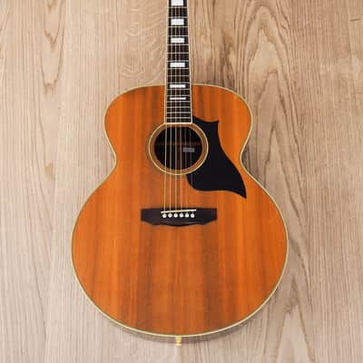 1970s Matao MW-405 Jumbo Vintage Acoustic Guitar Spruce Rosewood Hoshino Japan w/ Case image 2