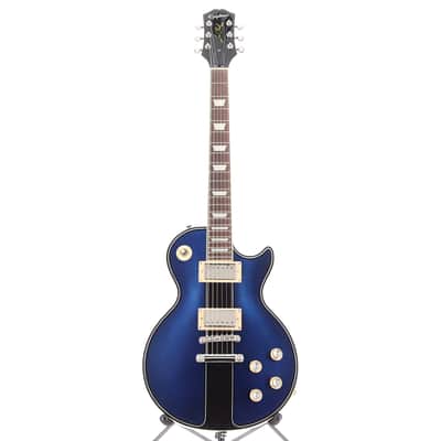 Epiphone Les Paul Standard 60s - Metallic Black with Blue and Burgundy Custom Paint (SR) (9090A) image 5