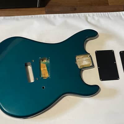 1983 Made in Japan Kramer Focus 1000 Candy Blue Single Pickup Guitar Body Floyd Ready (GRAIL)