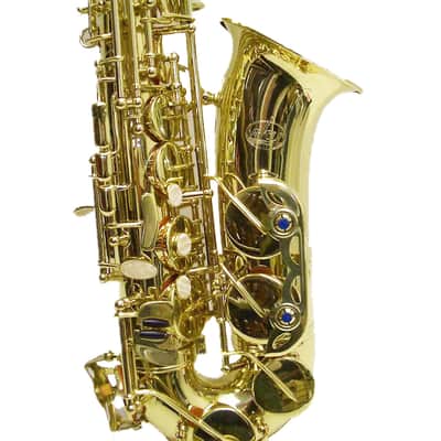 Sky Guarantee High Quality Sound E FLAT Gold Lacquer Alto Saxophone W High F# Key+light Weight Case image 3