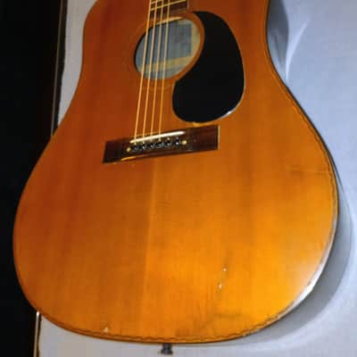 Vintage 1970s Tokai Model 35 Cedar Acoustic Guitar Hard Case Japan image 2