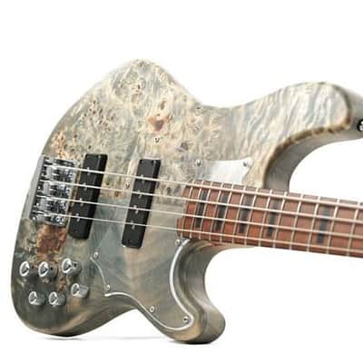 Cort GB-MODERN 4-String OPCG Electric Bass w/case Open Pore Black / Charcoal Grey image 6