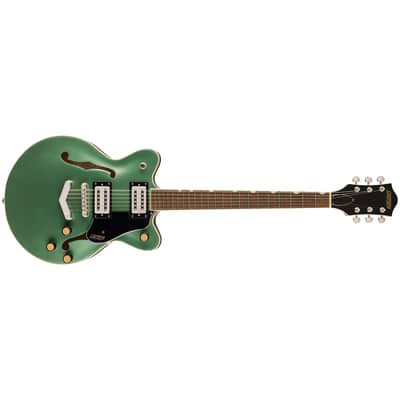G2655 Streamliner Jr. Double-Cut Steel Olive Gretsch Guitars image 2