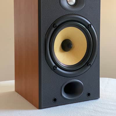 B&W DM601 s2 Bookshelf Loudspeaker Pair - Cherry Finish VG+ Condition, Bi-Wirable, Beautiful Sound image 4