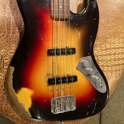 Fender Custom Shop Jaco Pastorius Tribute Jazz Bass Relic 1999 - 2019 - 3-Color Sunburst image 9