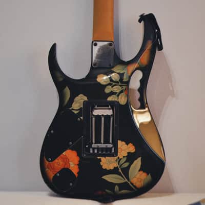 Ibanez JEM77-FP Steve Vai Signature 1988 - 2004 - Black Floral Pattern image 2