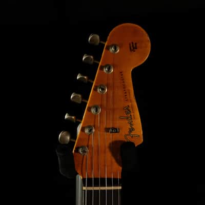 2023 Fender Custom Shop 1960 Stratocaster Heavy Relic - Aged Sonic Blue Over 3-Color Sunburst image 6
