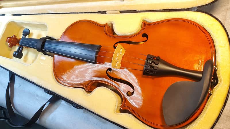 Crescent Hand Made 4/4 String Acoustic Violin - Maple image 1