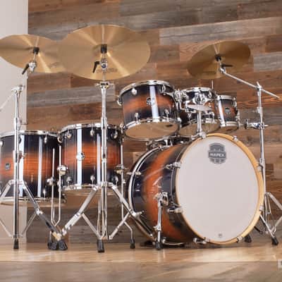 MAPEX ARMORY LIMITED EDITION 6 PIECE DRUM KIT, CARIBBEAN BURST, UK DRUM SHOW KIT image 1