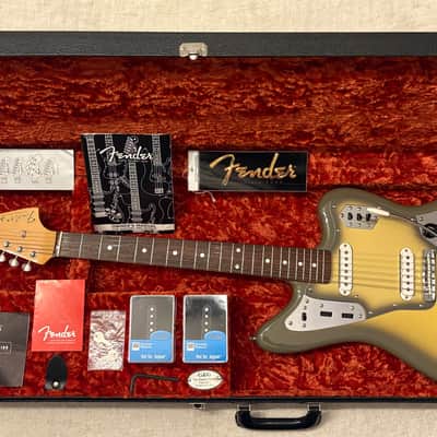 2004 Fender Japan JG-66 Jaguar Limited Edition Antigua Finish + G&G Deluxe Case Hang Tags Duncan Hot Jag Upgrade image 1