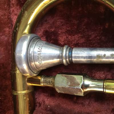 Vintage E.K. Blessing Super Artist Trombone + Original Case mouthpiece need work image 10