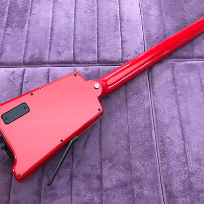Vintage Left-Handed Red Steinberger GL4T TransTrem Guitar - Restored by Jeff Babicz! - HeadlessUSA image 13
