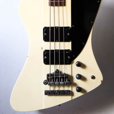 Rare Japan Greco Thunderbird bass TB 1989 Vintage White image 2