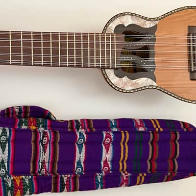 Bolivian Charango - Luthier J. Alcoba Zambrana - Naranjillo - Aguayo soft case image 17