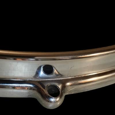 Vintage 1960's Premier 12" Die-cast 6-hole Tom-Tom Chrome Hoop England image 4