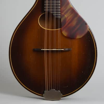 Stradolin  Oval Hole Arch Top Mandolin,  c. 1936, original black chipboard case. image 3