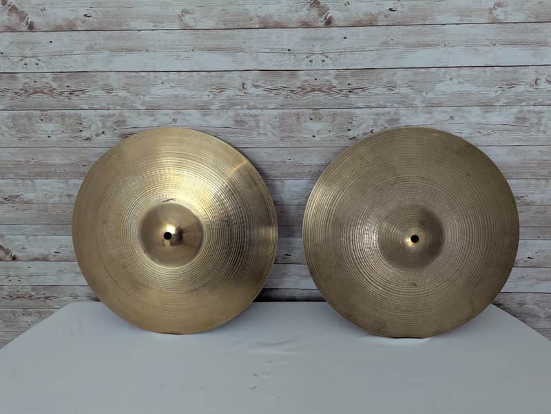 Used Zildjian 14" Avedis Hi Hats Hollow Logo image 1