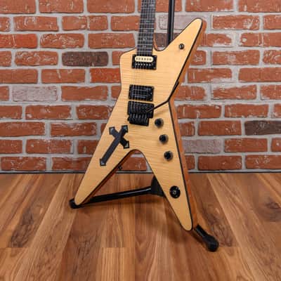 Washburn Boogie Street Guitars Limited The Cross Dimebag Darrell Signature Flame Maple Top Natural 2004 w/OHSC (Artist Owned) image 5