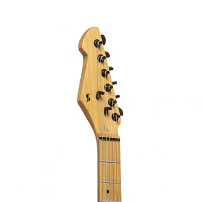 Stagg SEM-ONE H BK Metal Series Solid Mahogany Body Roasted Maple Bolt-On Neck 6-String Electric Guitar image 6