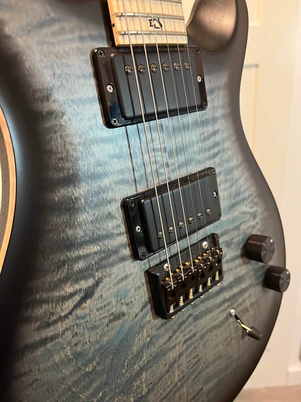 PRS Limited Edition Dustie Waring Signature DW CE 24 Hardtail 2023 - Present - Faded Blue Smokeburst Bild 1