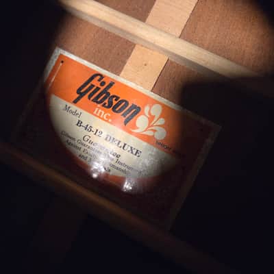 Gibson B-45-12 Deluxe 1974 image 4