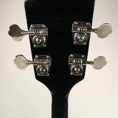 Very Rare 1960 Kay K5970J Professional Electric Jazz Bass in Black with Kay Case image 14