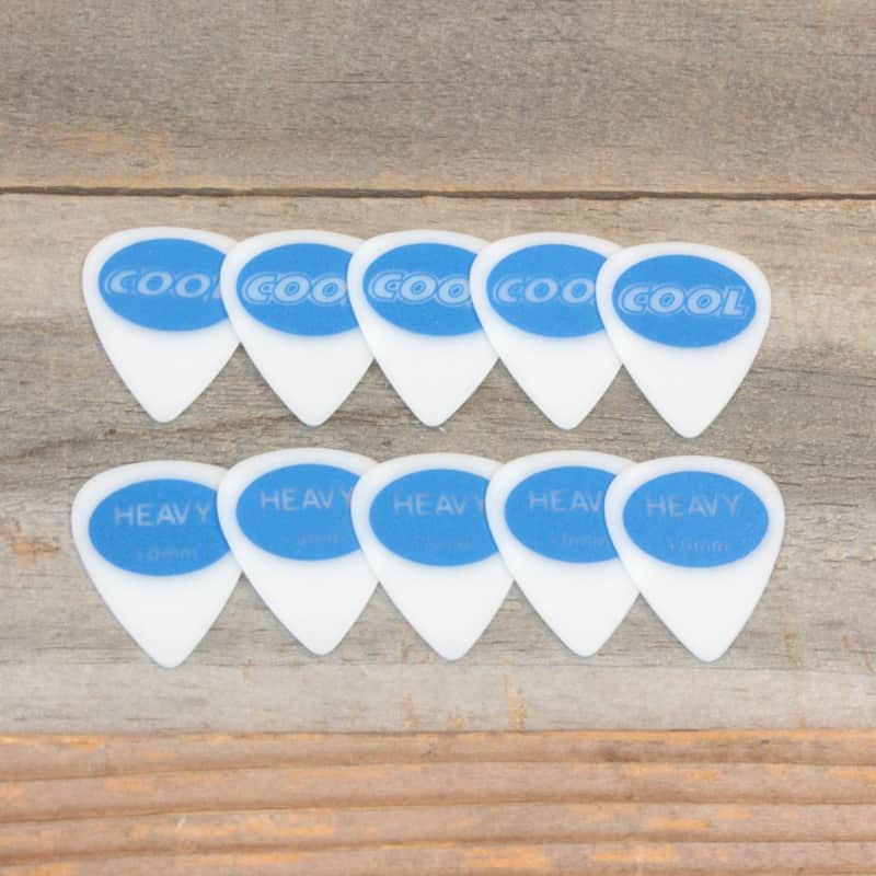 Cool Heavy 1.0mm 351-Style Juratex Sand-Textured Accu-Grip Set of 10 Picks image 1