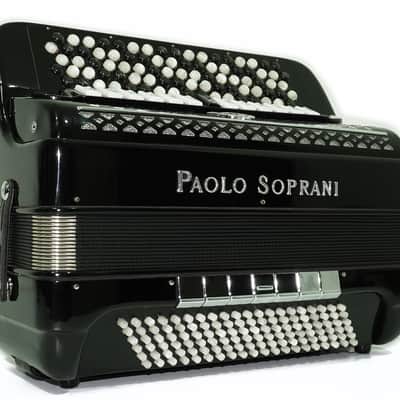 Paolo Soprani 5 Rows Button Accordion 120 Bass made in Italy, C Griff Professional Concert Accordeone de Botones for Adults, 2636 image 2