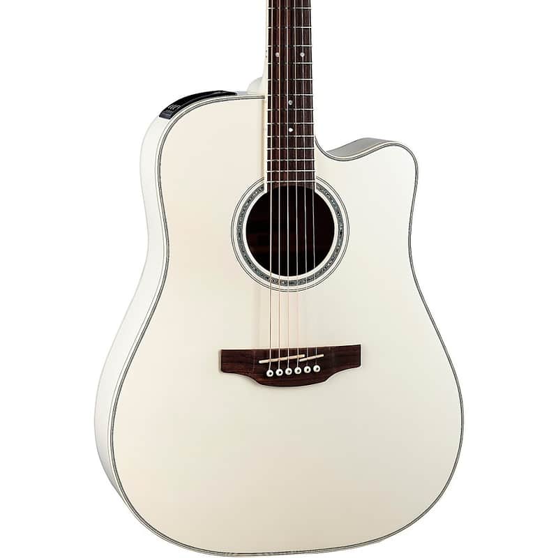 Takamine GD37CE Dreadnought Acoustic-Electric Guitar Regular Pearl White image 1
