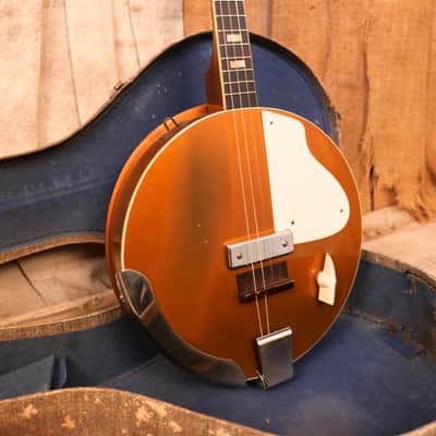 Harmony Electro Electric Tenor Banjo 1954 Copper image 6