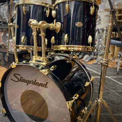 Immagine Slingerland Limited Edition Black Gold Drum Set - 1980s - 5