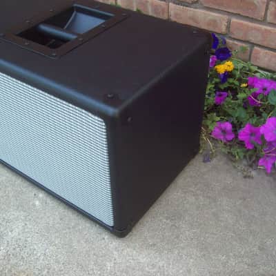 EarCandy Bailey 2x8 guitar amp speaker cab cabinet Black w/ Fender silver face 100 watts image 2