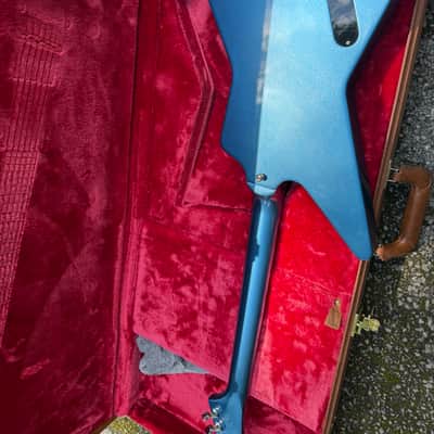 Gibson Explorer - Professional Replay Guitars Pelham Blue Refinish - OHSC image 5