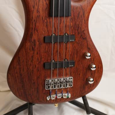 German Warwick Corvette Standard Fretless 4-String Honey Violin Oil image 2