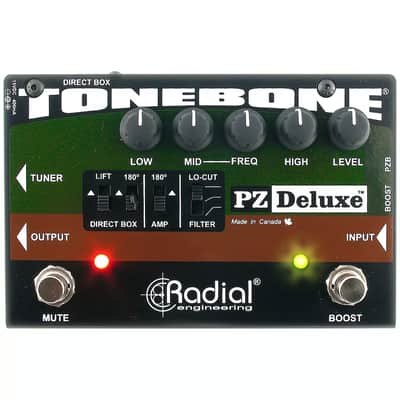 Radial PZ-Deluxe アコースティック・プリアンプ Radial Tonebone PZ-Deluxe Acoustic Preamp | Reverb