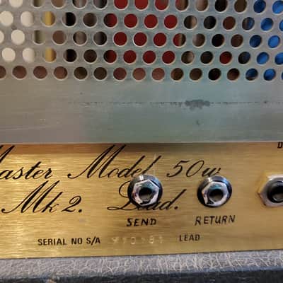 Marshall JCM 800 Lead Series Model 2204 50-Watt Master Volume Mk2 4x12" Guitar Amp Half Stack 1980s image 3