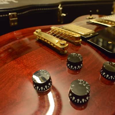 Gibson Les Paul Wine Red Guitar Gold Hardware Deluxe Tuners USA Case OHSC image 4