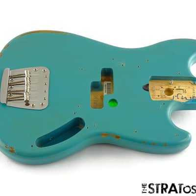 Immagine Fender JMJ Road Worn Mustang Bass BODY & HARDWARE, Parts Nitro Daphne Blue - 1