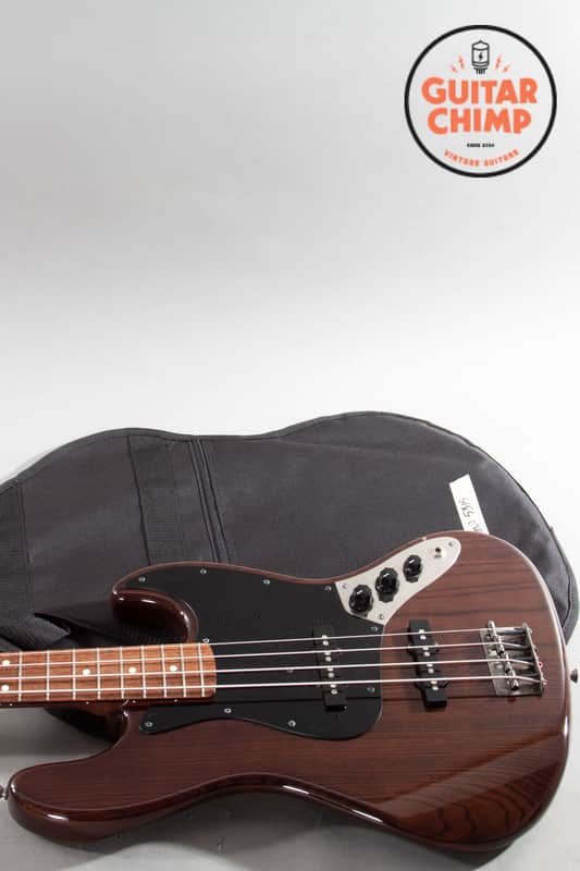 2010 Fender Japan Jazz Bass ‘62 Reissue JB62-WAL – Walnut Finish | Black Chrome Hardware | 100% Original | Gig Bag image 1