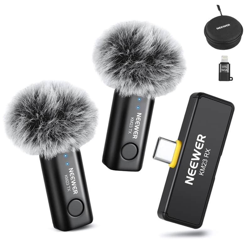 2025 Neewer Wireless Lavalier Microphone Kit For Usb C, Omnidi…