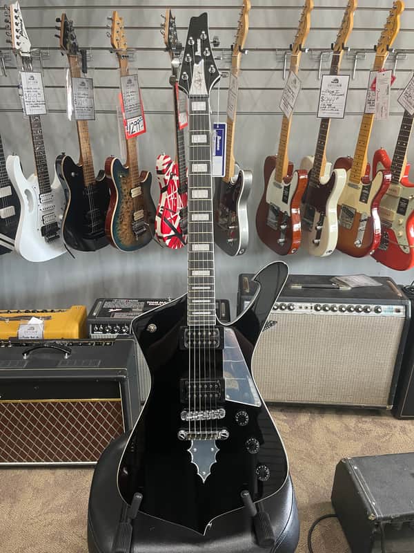 Ibanez PS60-BK Paul Stanley Signature Iceman with Purpleheart Fretboard 2020 - Present - Black image 1