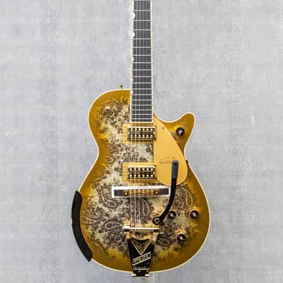 Gretsch G6134TG Limited Edition Paisley Penguin - Gold Paisley image 3