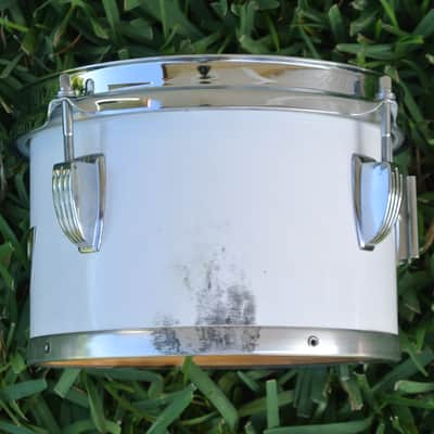 RARE! 1970's LUDWIG (Chicago) 8" WHITE CORTEX CONCERT TOM for DRUM SET! RM117 image 7